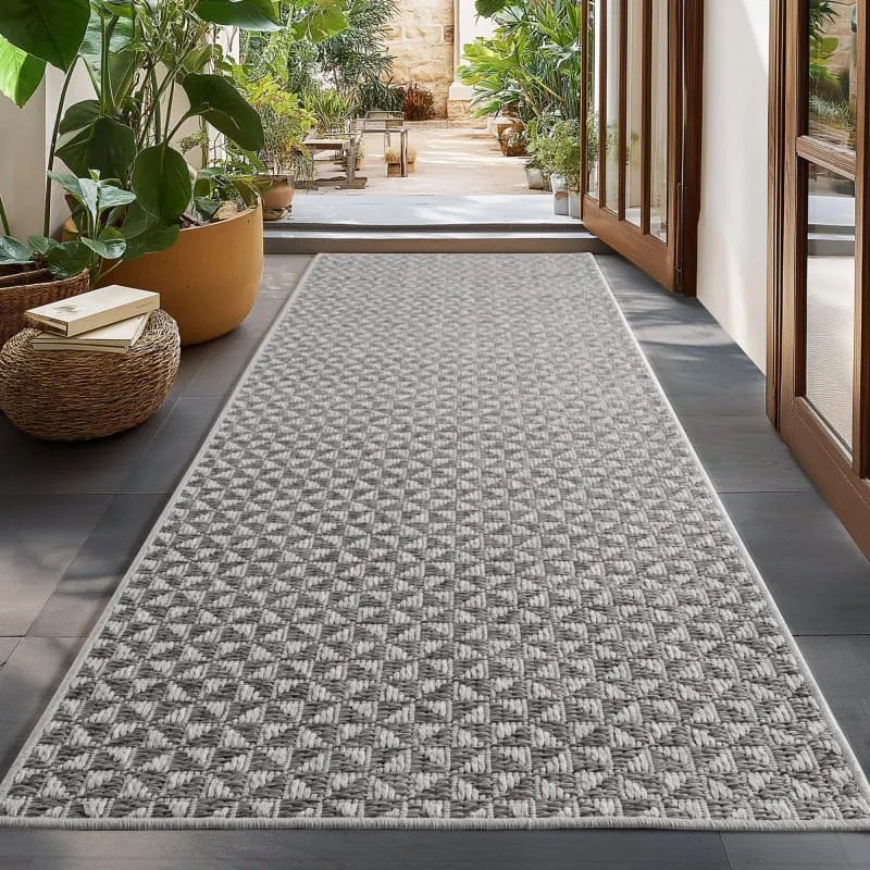 Dywan zewnętrzny Ibiza Jednolity szary 280 cm x 370 cm