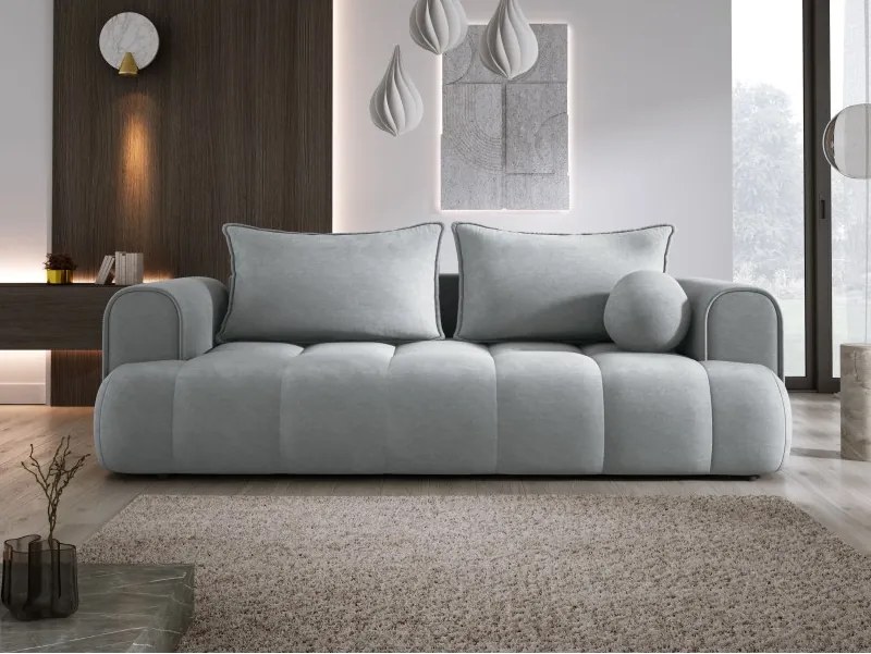 Sofa COCO z funkcja spania i pojemnikiem POPIELATY CLOUD 81