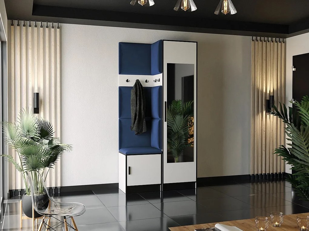 Garderoba ROJ 11 Biały + Niebieski