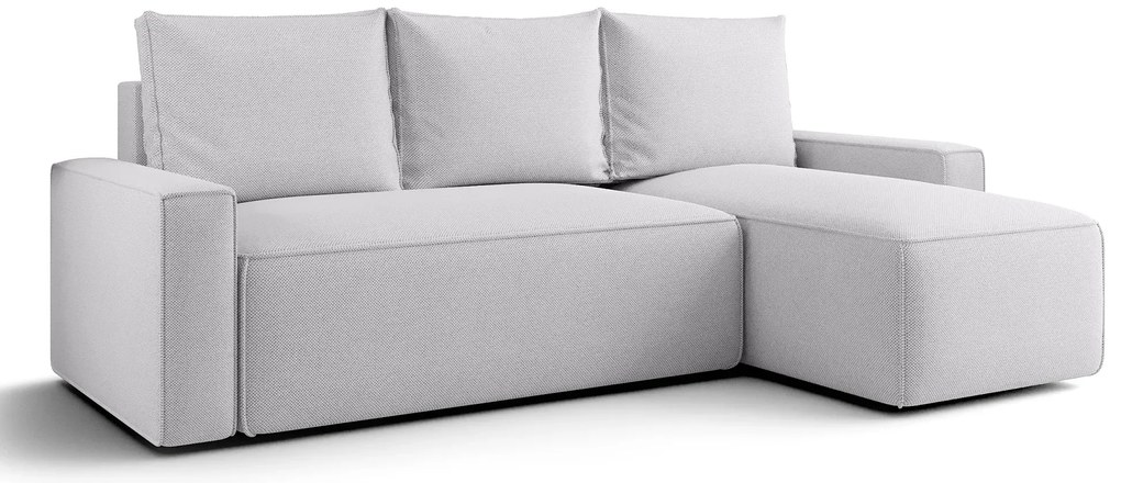 Jasnoszary nowoczesny narożnik tapicerowany G9-D86