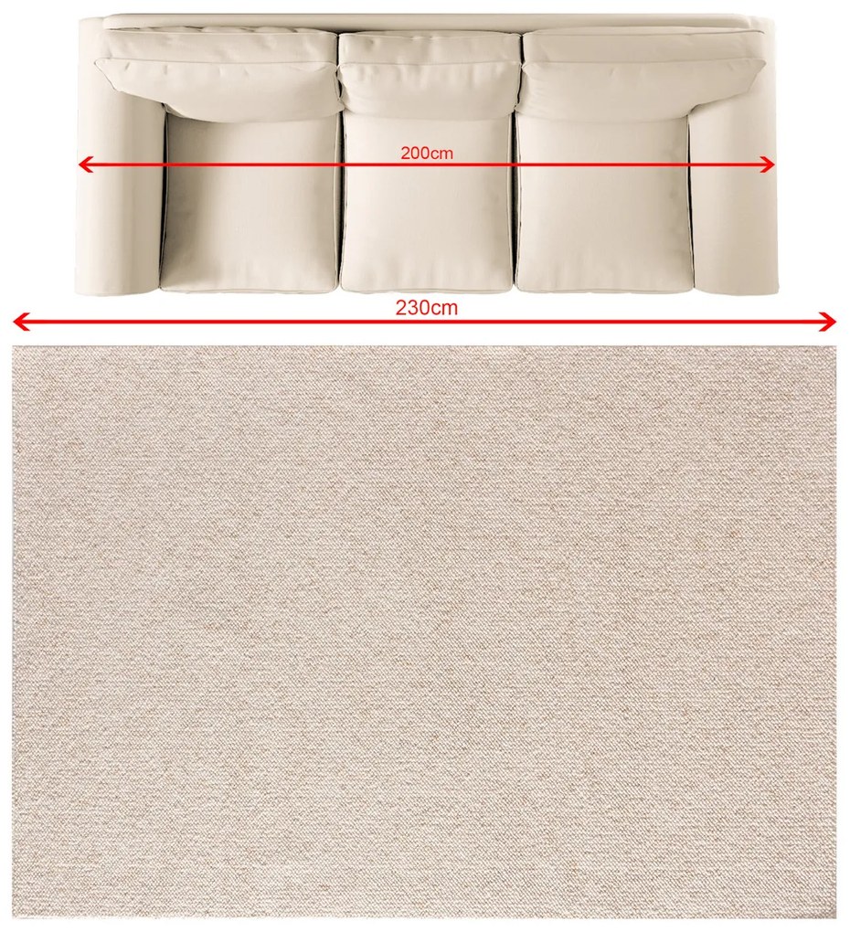 Dywan Solaro cream/camel 160x230 cm