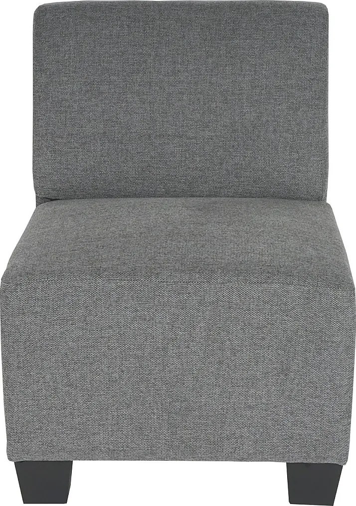 Modułowa sofa 3-osobowa Moncalieri,  szara, bez podłokietników
