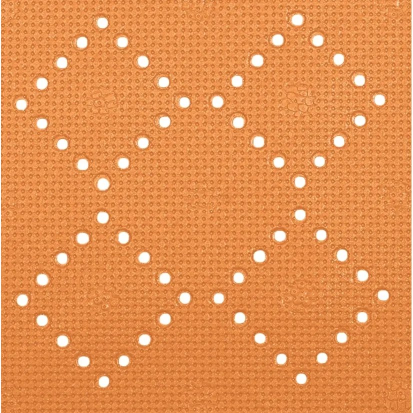 Spirella Antypoślizgowa mata prysznicowa ALASKA,pomarańczowa, 55 x 55 cm