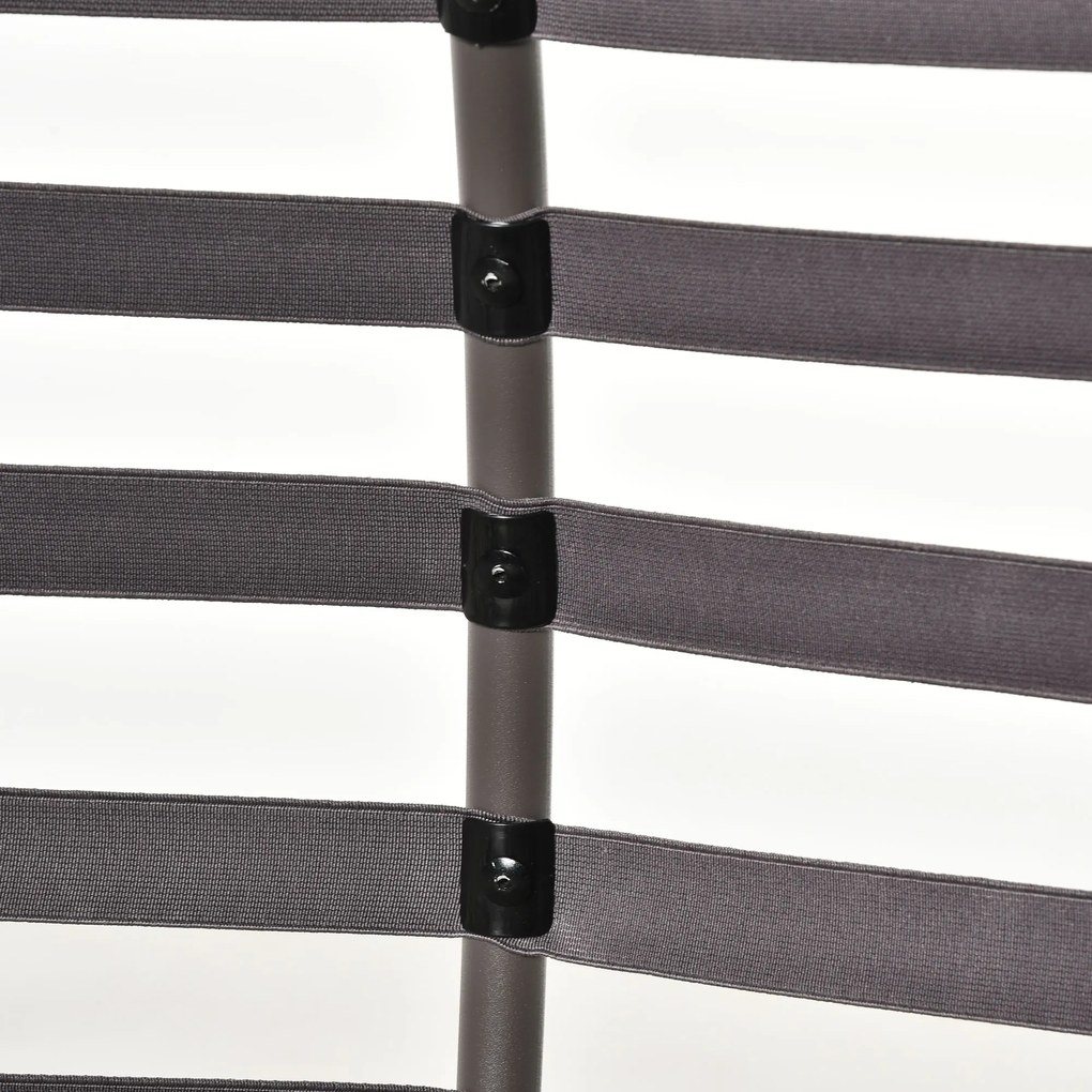 Krzesło skladane krzesło ogrodowe do pracy w domu na dwoje z poduszką i koszem | Aosom PL