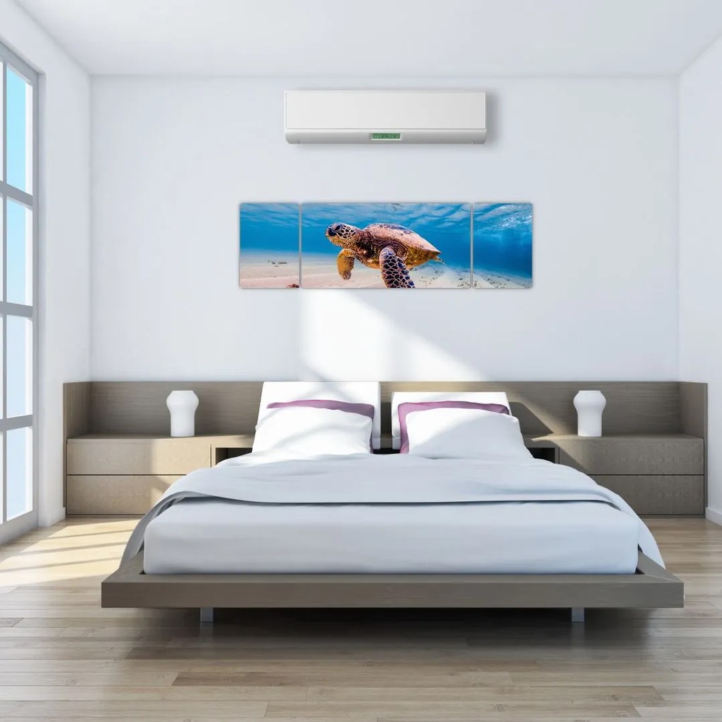 Obraz żółwia w oceanie (170x50 cm)