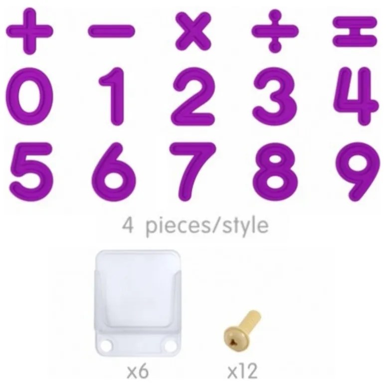 Masterkidz zestaw cyferek i znaków do nauki liczenia i matematyki do paneli ściennych stem 82 el.