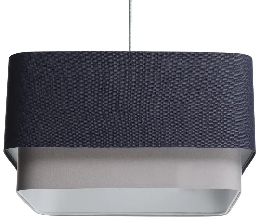 Lampa wisząca KWADRO DUO 008 51x47cm granatowa/szara BPS KONCEPT
