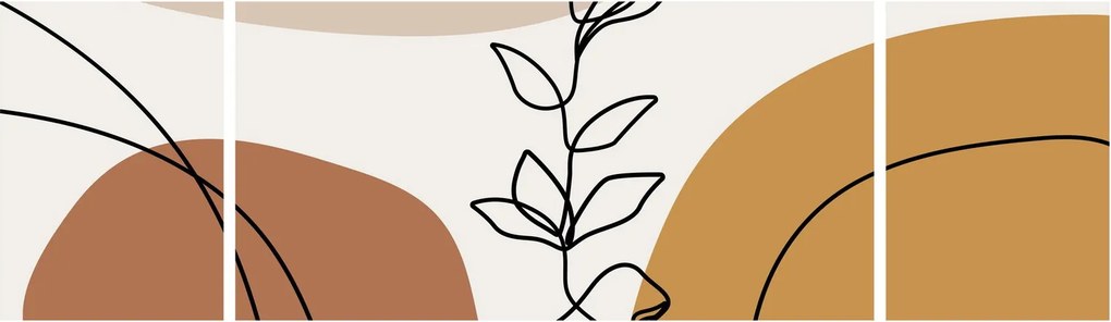 Obraz - Kształty Boho (170x50 cm)