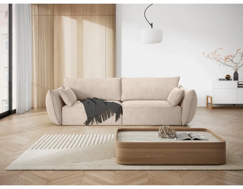 Beżowa sofa 208 cm Vanda – Mazzini Sofas