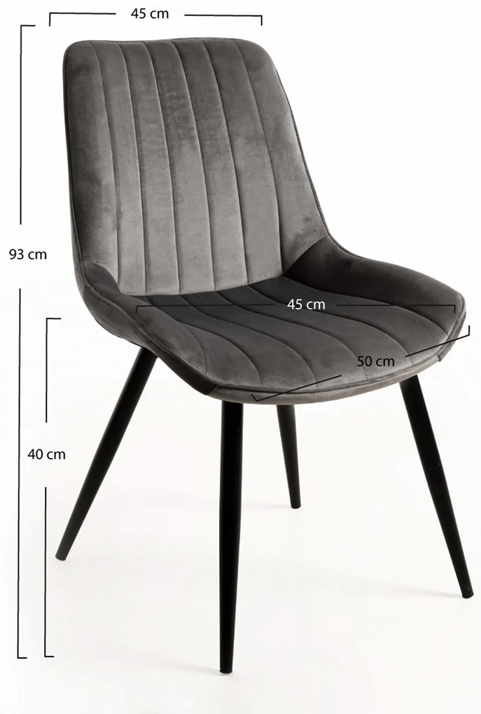Zestaw 2 krzese Lene Velvet
