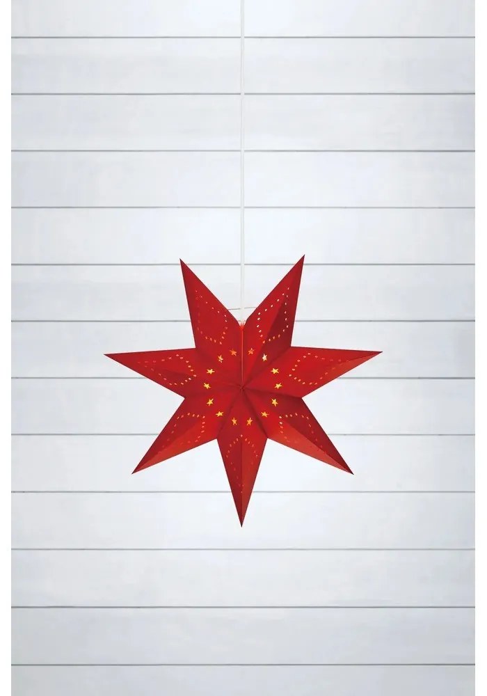 Czerwona świąteczna wisząca dekoracja świetlna Saturnus – Markslöjd