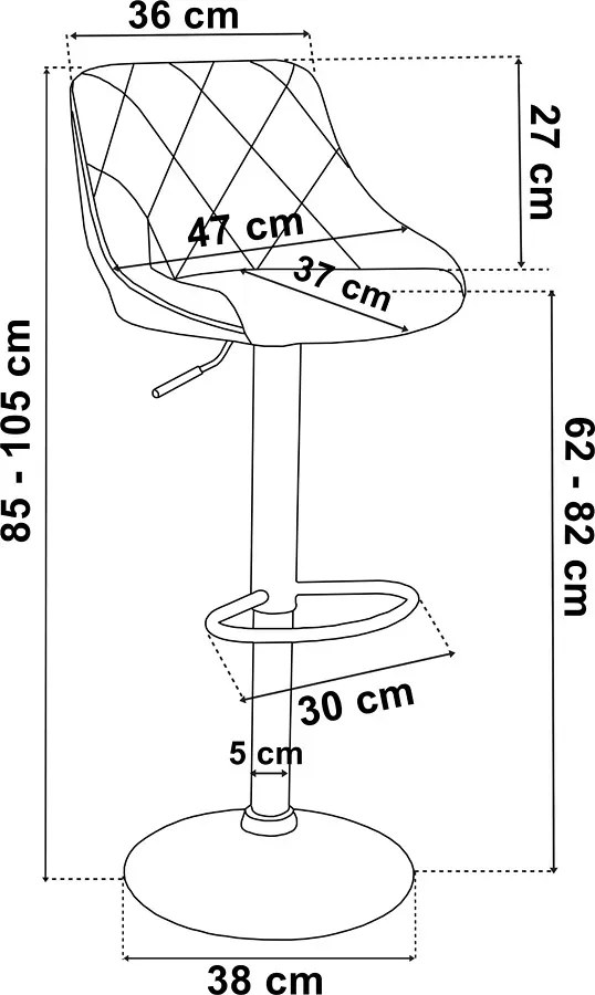 Ciemnozielony welurowy hoker kuchenny G1-D60