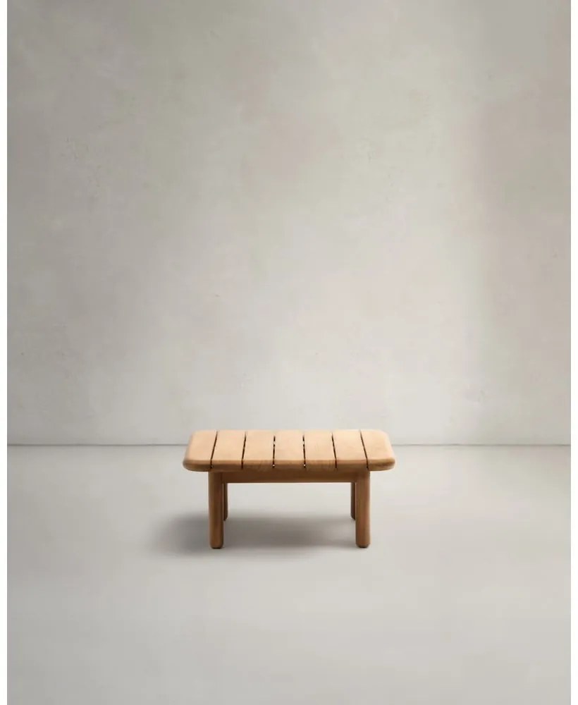 Stolik ogrodowy z litego drewna tekowego 70x70 cm Turqueta – Kave Home