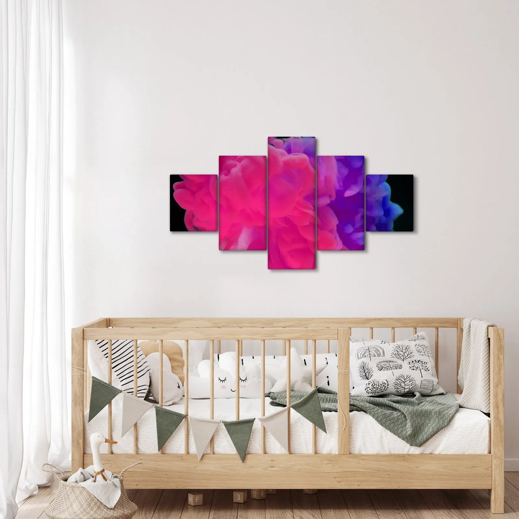 Obraz kolorowego dymu (125x70 cm)