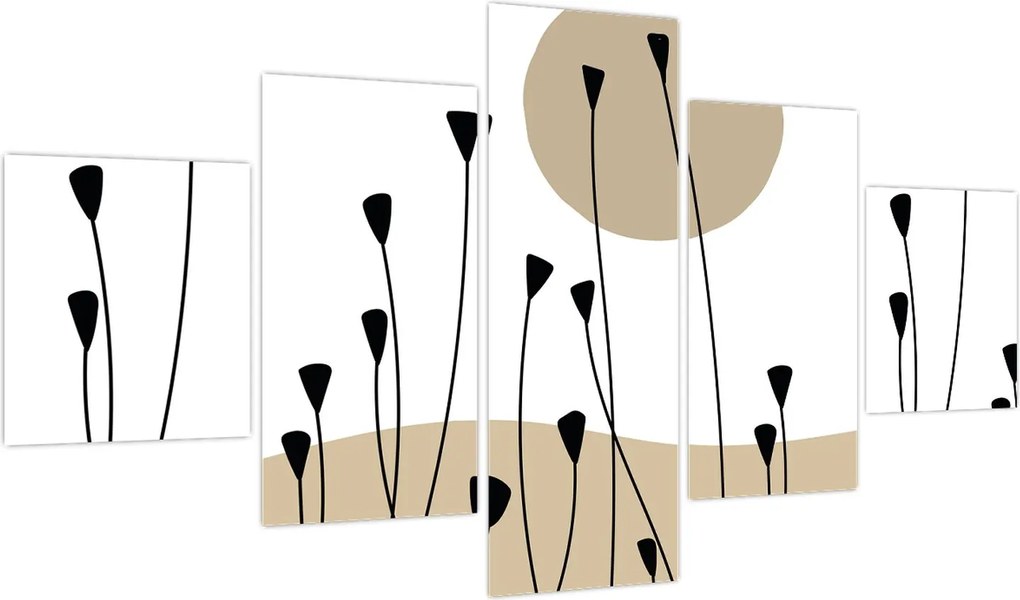 Obraz - Łąka graficzna N⁰2 (125x70 cm)