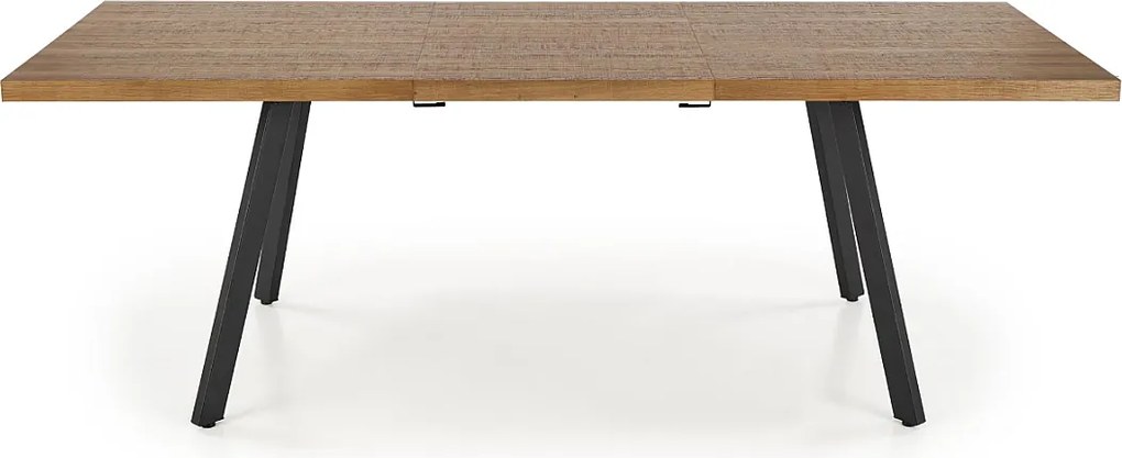 Stół rozkładany BERLIN 160(220)x90 orzech miodowy/czarny