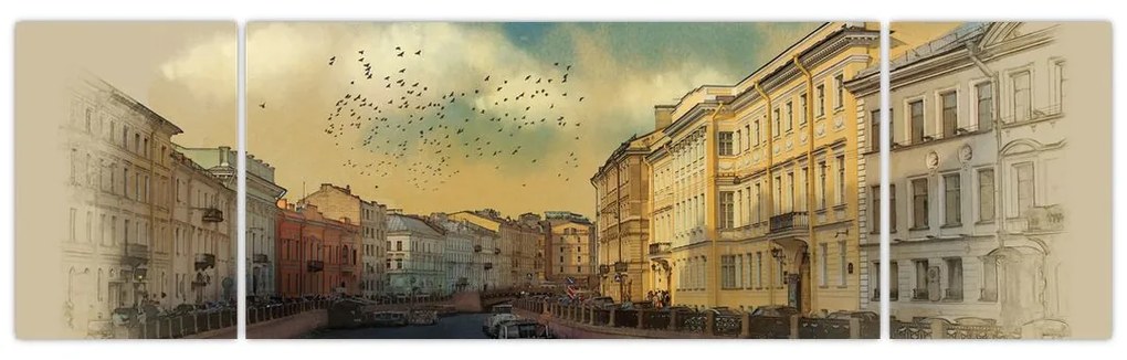 Obraz - Rzeka Mojka, Sankt Petersburg, Rosja (170x50 cm)
