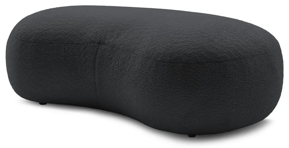 Ciemnoszary podnóżek z materiału bouclé Saint-Germain – Bobochic Paris