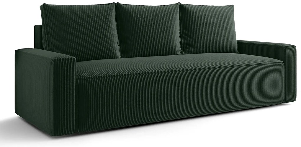 Zielone tapicerowana sofa rozkładana C9-T94