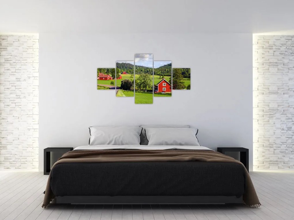Obraz wsi (125x70 cm)