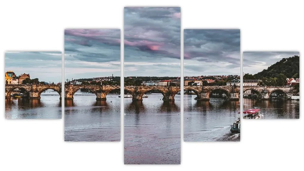 Obraz rzeki Wełtawy (125x70 cm)