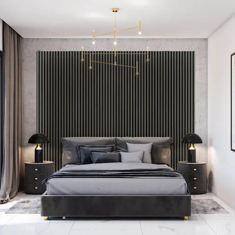 Lamele ścienne 12 szt. antracyt S0-B35