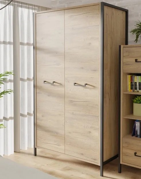 Dwudrzwiowa szafa młodzieżowa w stylu loft Oriental Tree 822