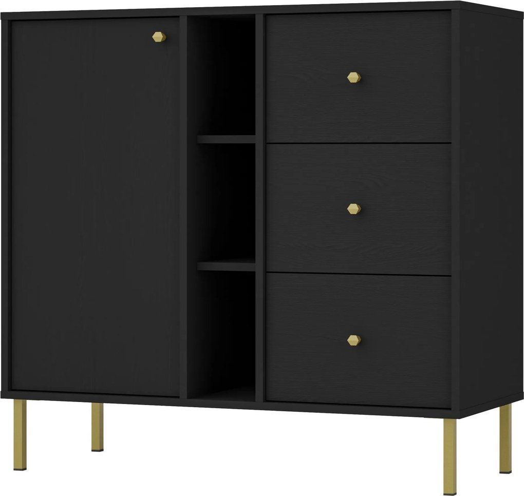 Komoda TORINO 100 cm do Salonu Sypialni Grafit