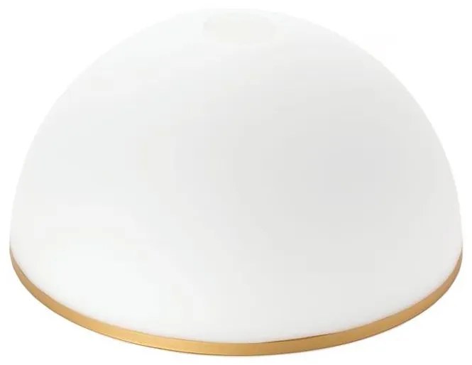 Szkło zamienne do żyrandoli i lamp podłogowych OLD LAMP E27 śr. 30 cm biały/złoty