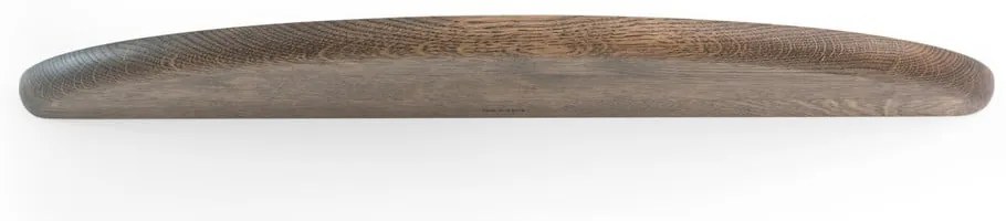 Brązowa półka z litego drewna dębowego 70 cm Mu – Gazzda