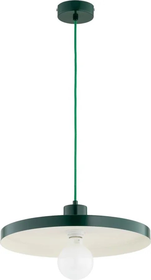 Lampa wisząca na przewodzie ETERI 1xE27/15W/230V zielona