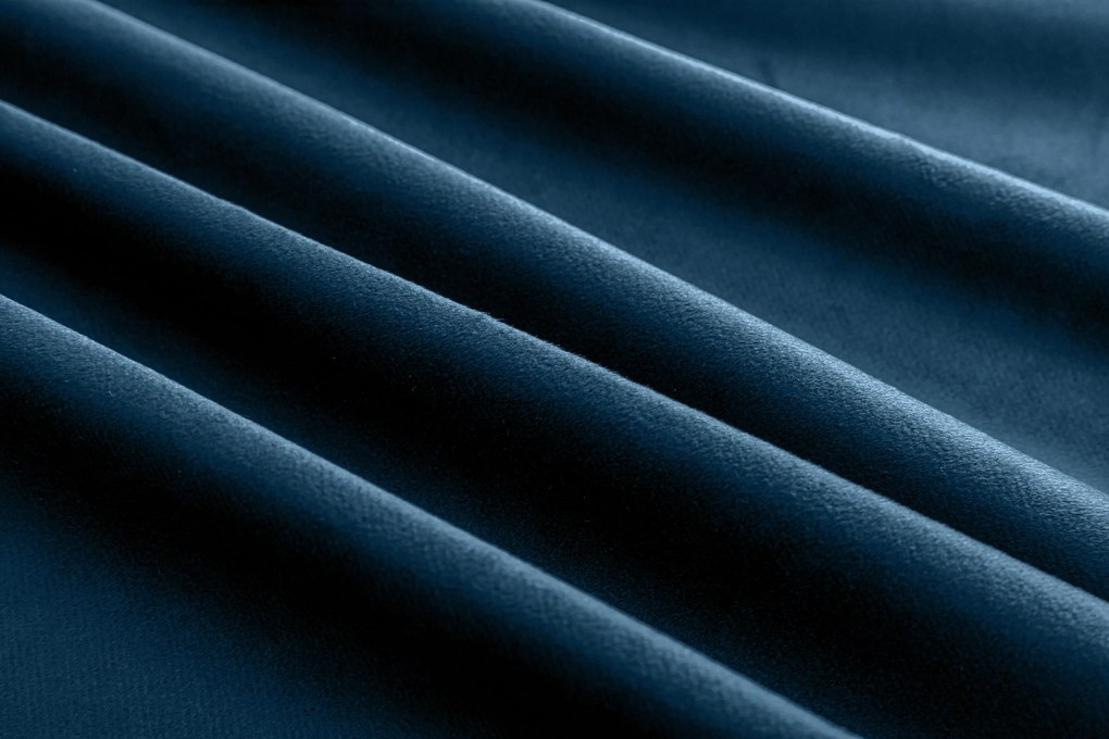 Zasłona zaciemniająca DREAM VELVET 140x250 cm, naftowy Zawieszanie: Taśma z wiązaniami