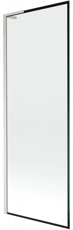 Mexen Next L parawan nawannowy 1-skrzydłowy 70 x 150 cm, czarna ramka, nikiel szczotkowany - 895-070-000-03-70-97