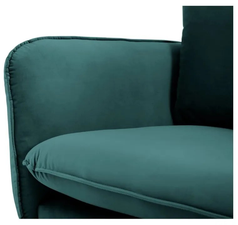 Morska aksamitna sofa Cosmopolitan Design Florence, 160 cm