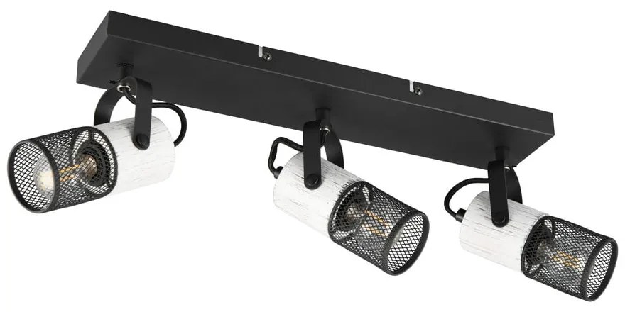 Czarno-biały kinkiet ø 9 cm Tosh – Trio
