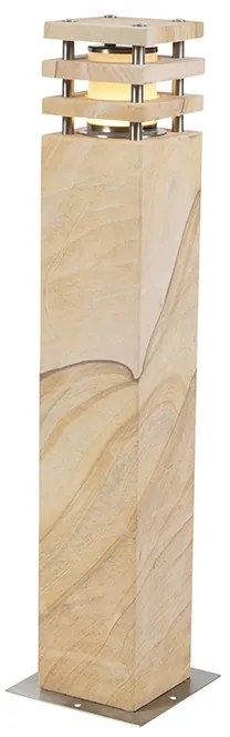 Nowoczesna lampa zewnętrzna beż 70cm - Grumpy