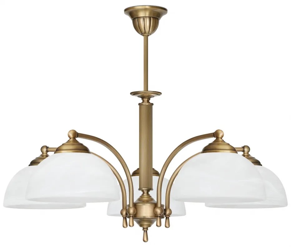 Żyrandol mosiężny do sypialni V-S5