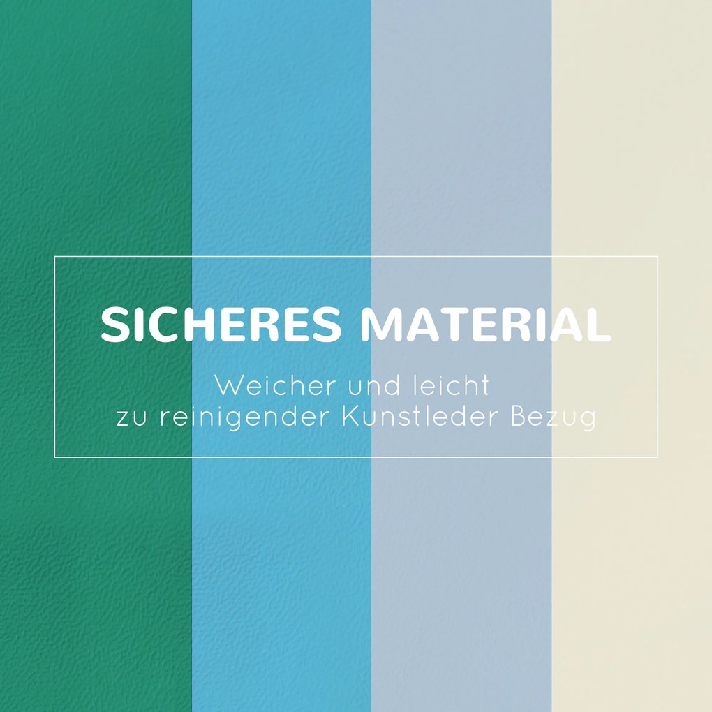 HOMCOM Zestaw 4 piankowych klocków do budowy dla dzieci w wieku 1-3 lat EPE kolor niebieski