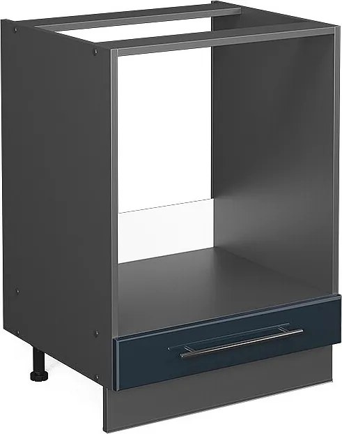 Szafka kuchenna ciemnoniebieski wysoki połysk 60x51.6x82 fame-line