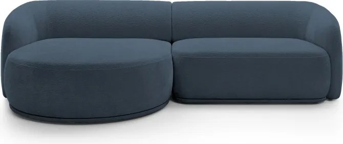 Narożnik NOBO Lewostronny system modułowy tkanina DressME 05 Niebieski