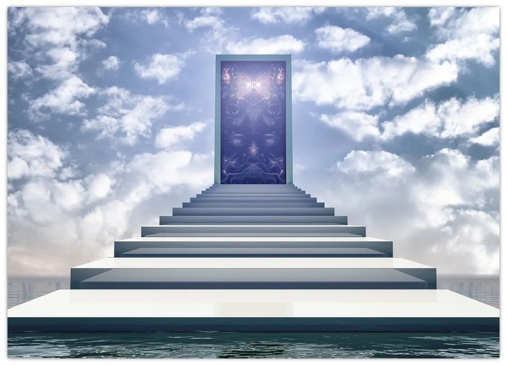 Obraz na szkle - Podróż do innego wymiaru (70x50 cm)