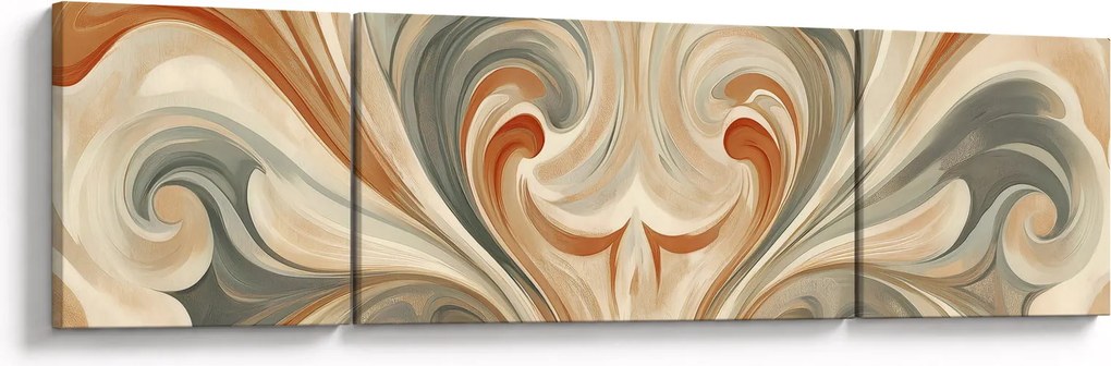 Obraz - Wiry w ziemistych barwach (170x50 cm)