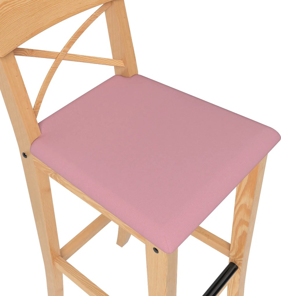 Pokrowiec na krzesło barowe Ingolf z tapicerowanym siedziskiem