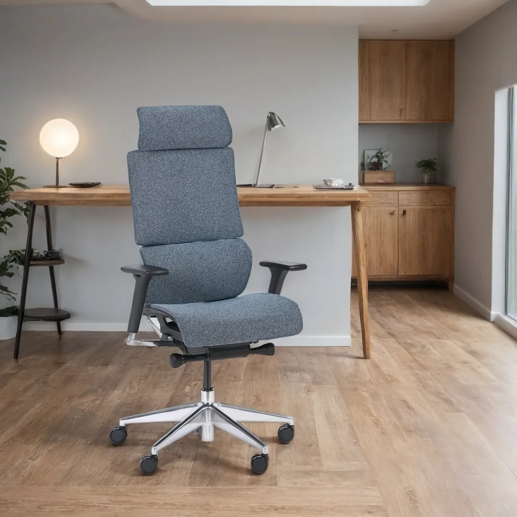 Krzesło biurowe z oparciem równoważącym PHOENIX, czarny