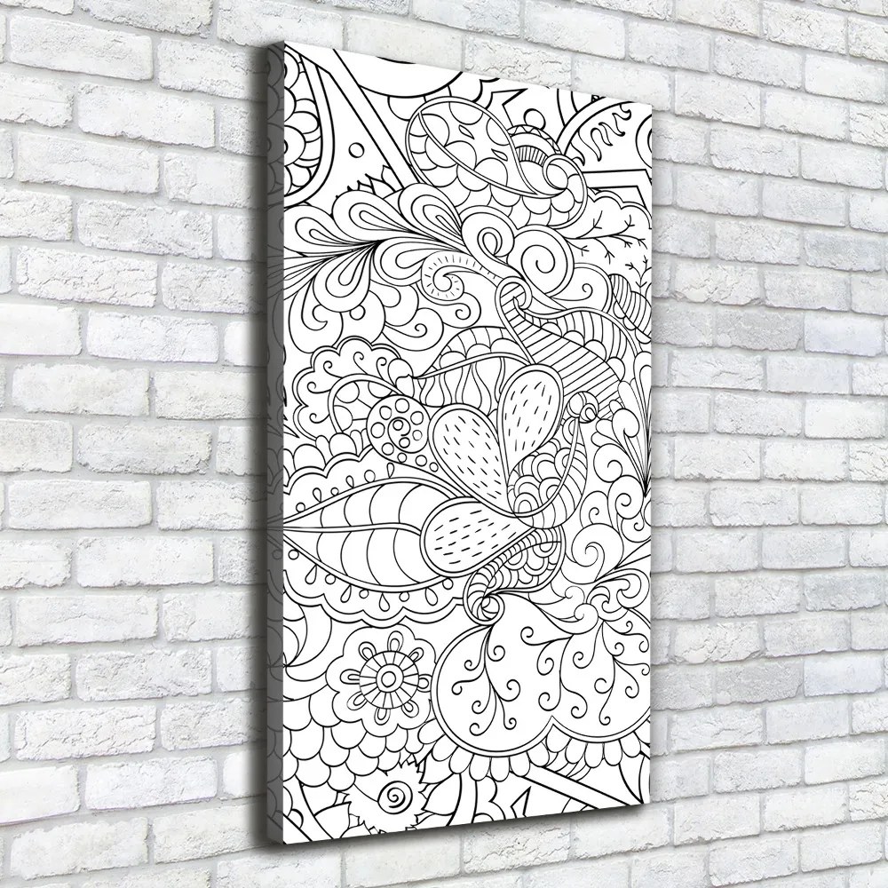 Foto obraz na płótnie pionowy Tło Zentangle