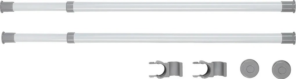 Wenko Zestaw 2 teleskopowych drążków poziomych Herkules, białe