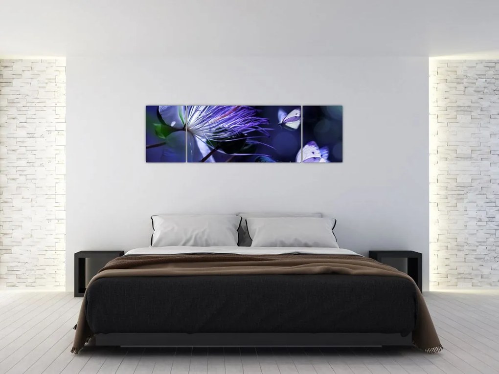 Obraz - Tropikalny kwiat (170x50 cm)