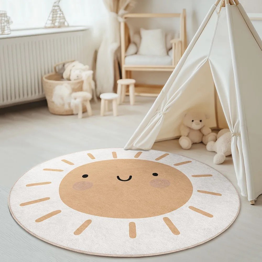 Dywan dziecięcy odpowiedni do prania ø120 cm Sunny World – Mila Home