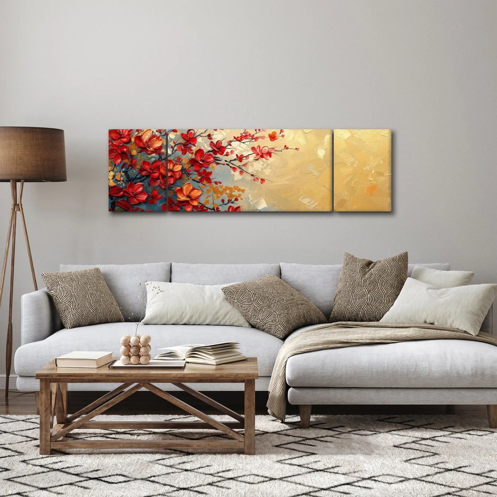 Obraz - Kwitnące drzewo (170x50 cm)