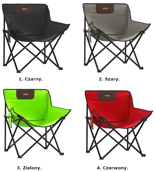 Krzesła kempingowe w kolorze zielonym Z0-S99